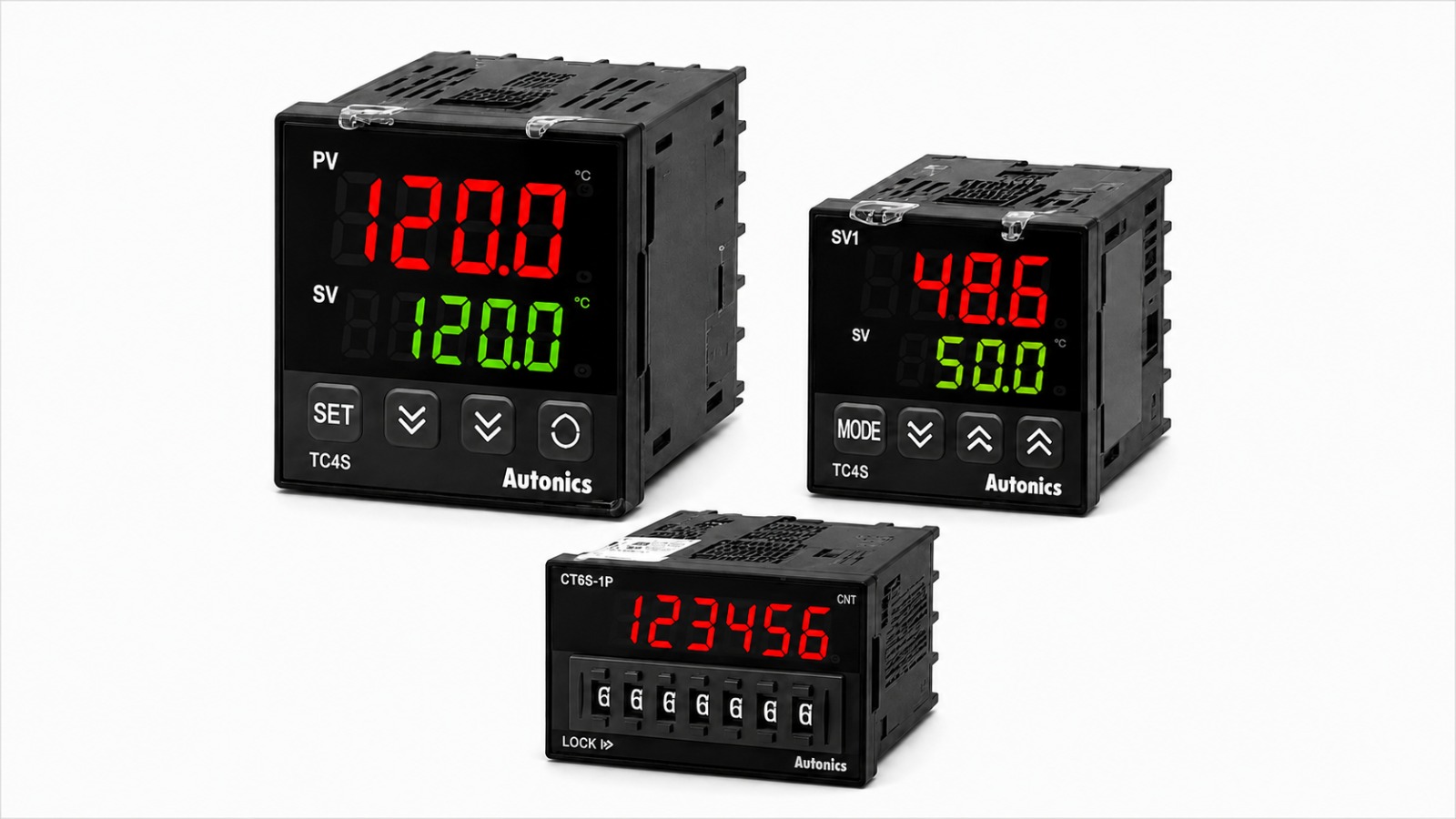 Controladores de temperatura y contadores